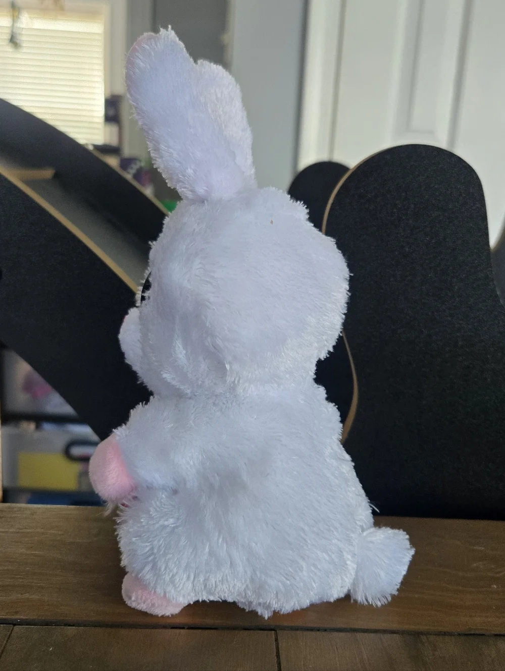 Plush Ty Silk 2021 White & Pink Easter Bunny Sunday
